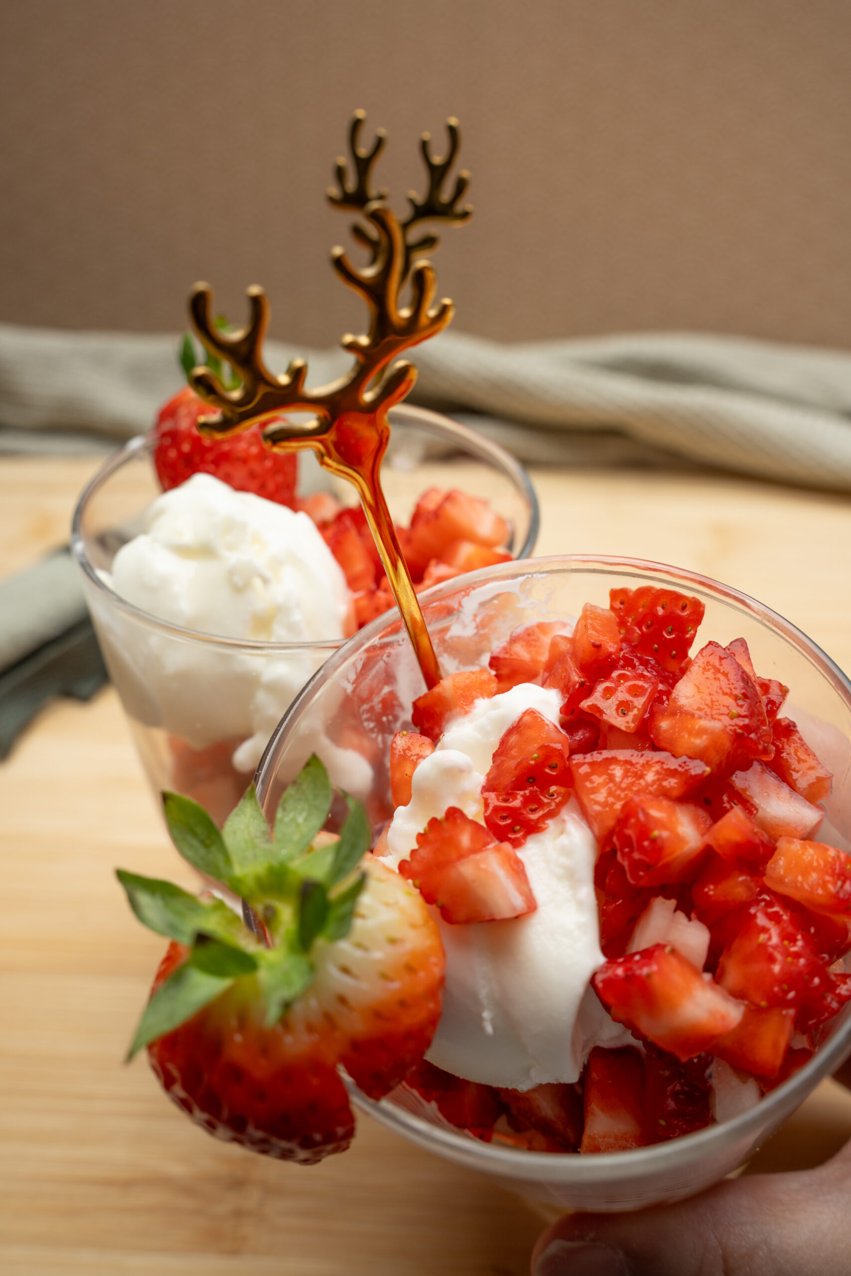 Strawberry yogurt cup Ninja Creami recipe