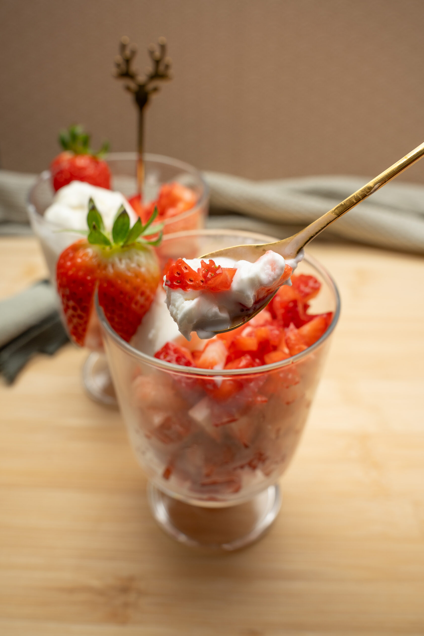 Strawberry yogurt cup Ninja Creami recipe