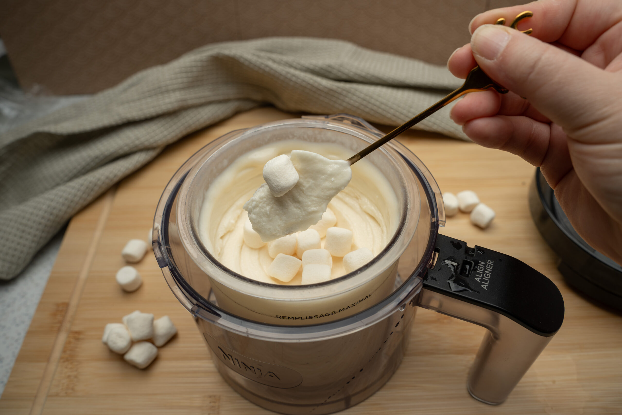 Ninja Creami Recipe: Marshmallow Ice Cream